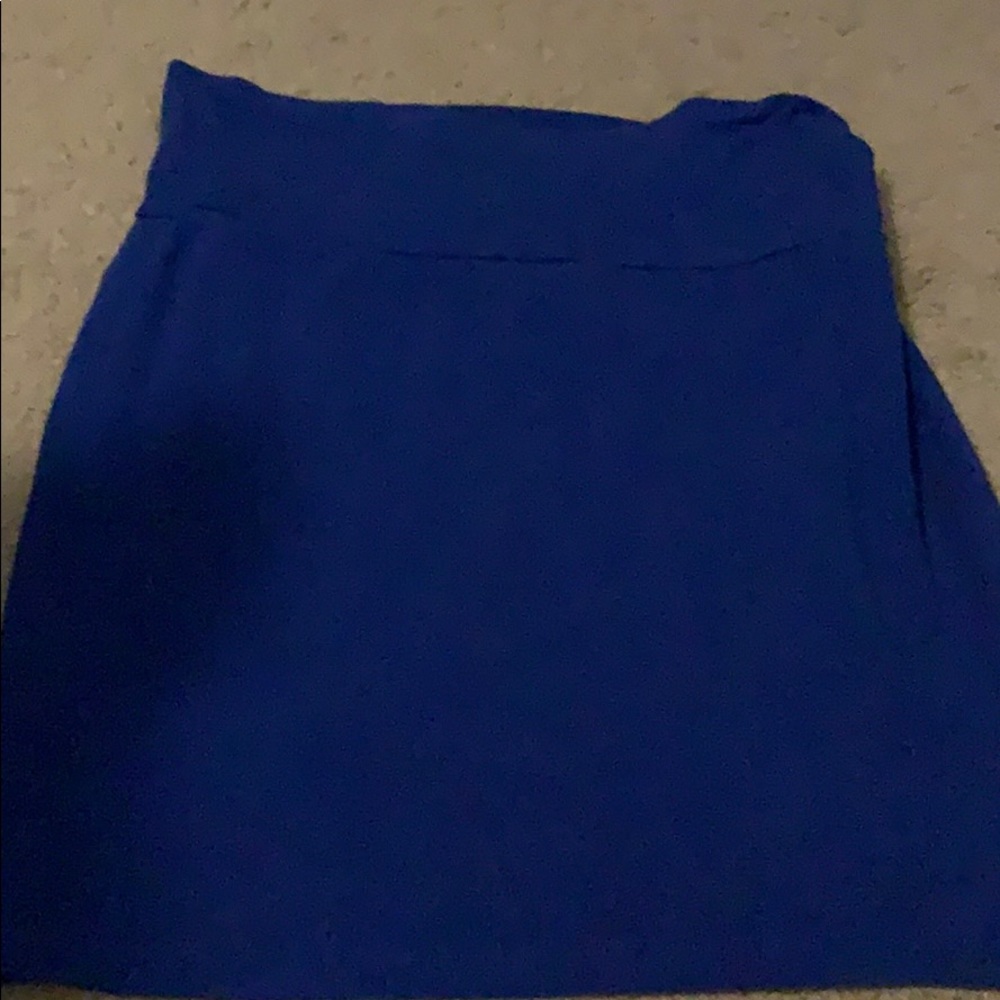 Blue pencil skirt